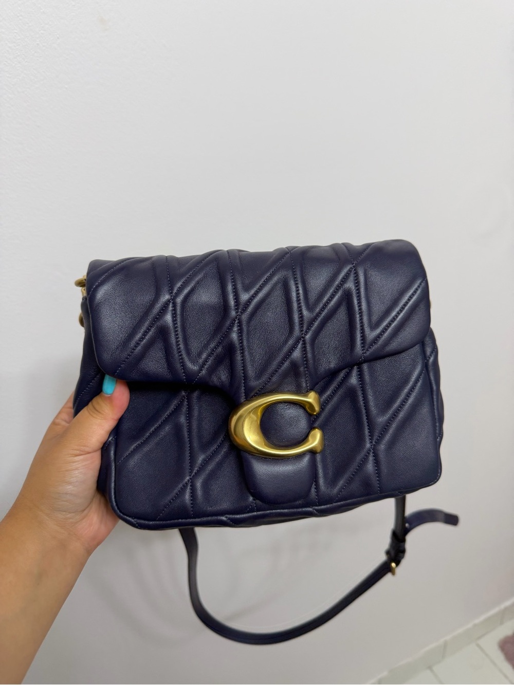 Coach Navy Times Square Tabby - Picture 1 of 6